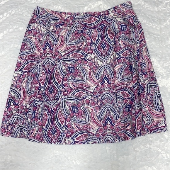 Talbots paisley skirt women’s size 20W plus size pleated - Picture 1 of 7